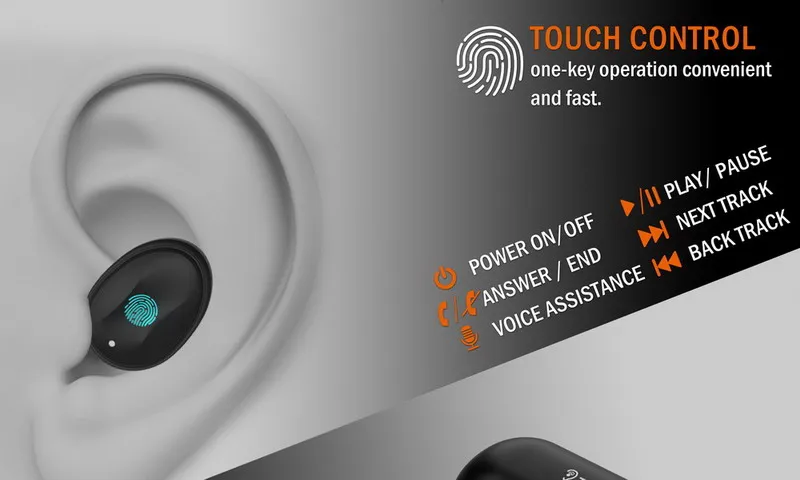 TENNMAK True беспроводные наушники TWS06-Bluetooth 5,0 стерео Hi-Fi звук с глубокими басами беспроводные наушники Встроенный микрофон гарнитура