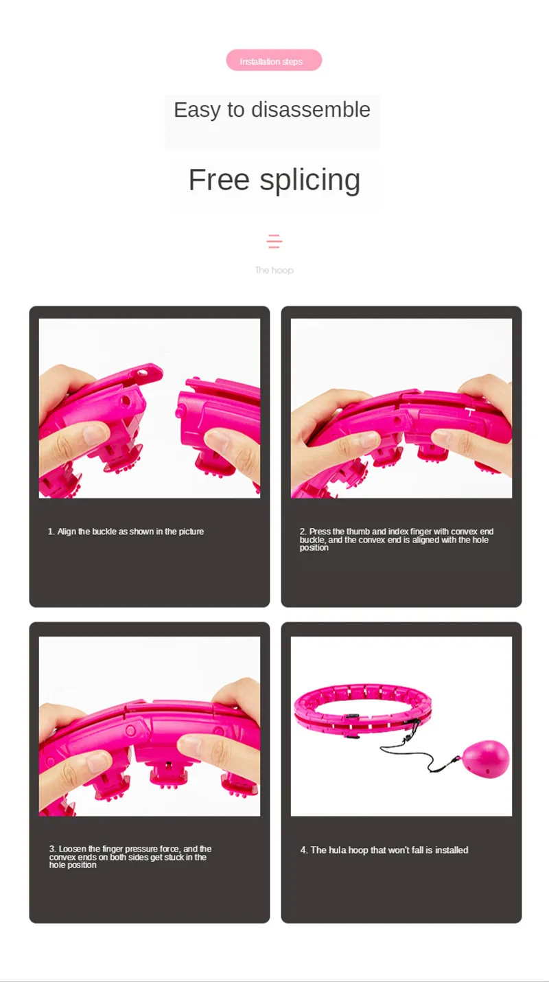 Умный Фитнес обруч с подсчетом умный спортивный регулируемый тонкой талией для