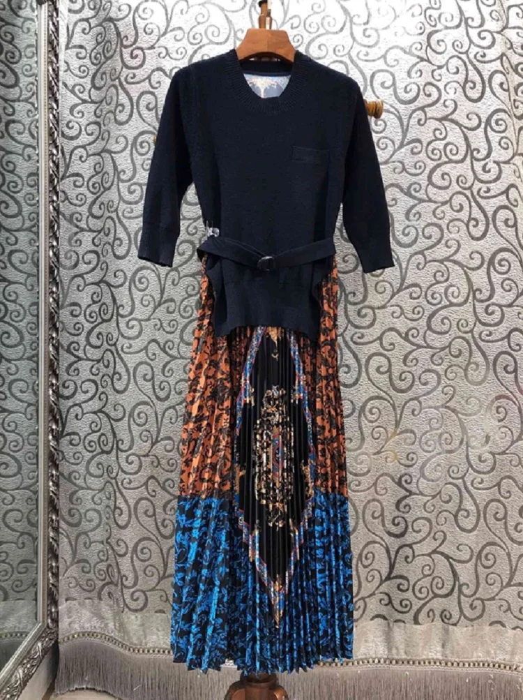 

2020 Spring Summer Fashion Runway Mini Short Women's Sleeveless Black Jacquard Floral Print Loose Elegant Vintage Dress