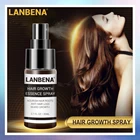 Спрей для роста волос LANBENA, предотвращение роста бороды, защита от выпадения волос, питание корней волос, экстракт женьшеня, имбирь, уход за волосами