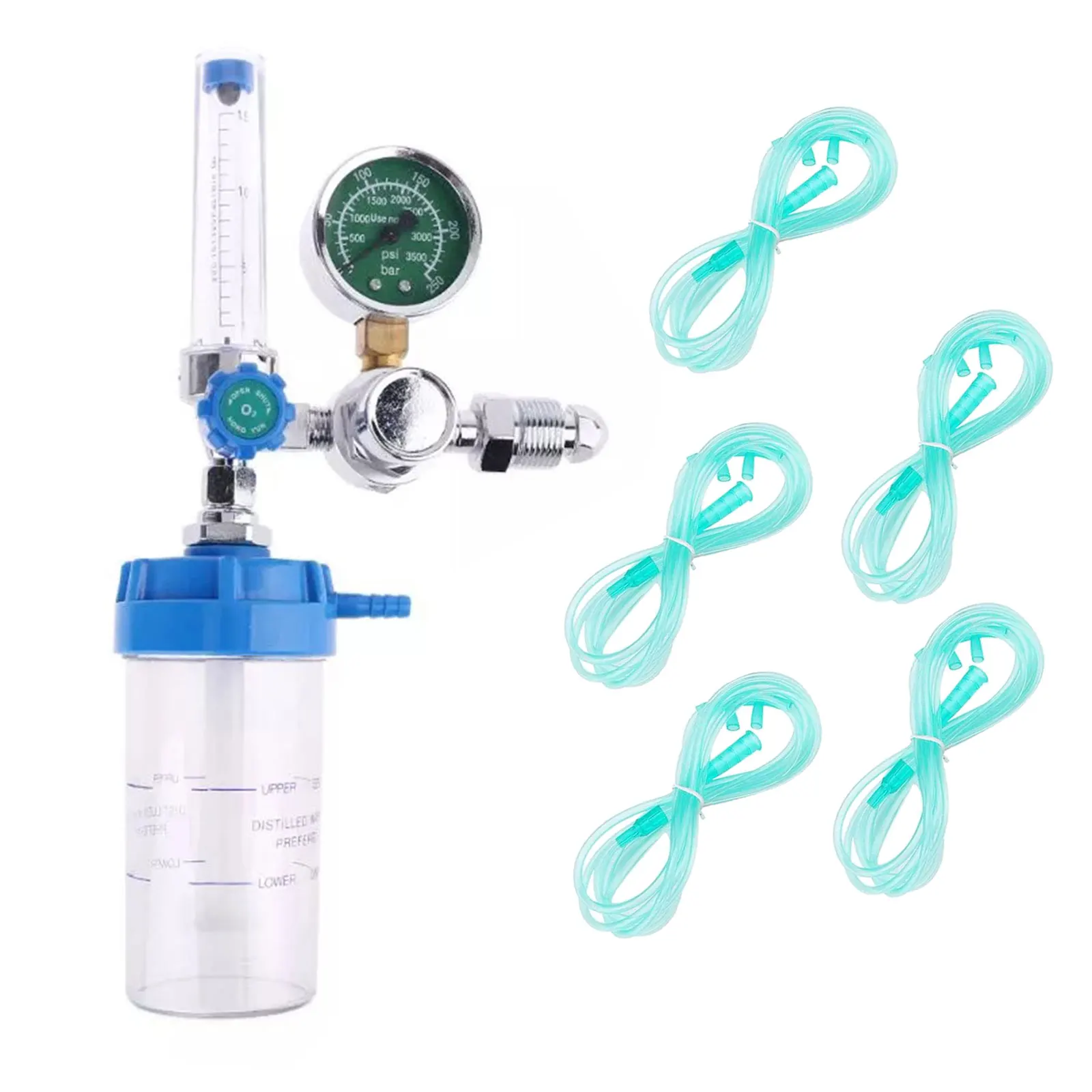 

Flow Meter Absorber Pressure Regulators Flowmeter Pressure Reducing Valve Regulator 0-10L/min G5/8 BSPP External/Internal thread