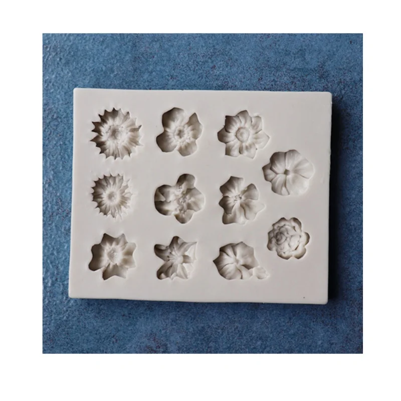 DIY 3D силиконовые формы для торта с цветами форма выпечки печенья декор кухонный