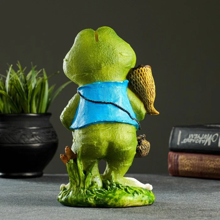Копилка &quotЛягушка путешественница&quot 20х11х8см 7426238 | Дом и сад