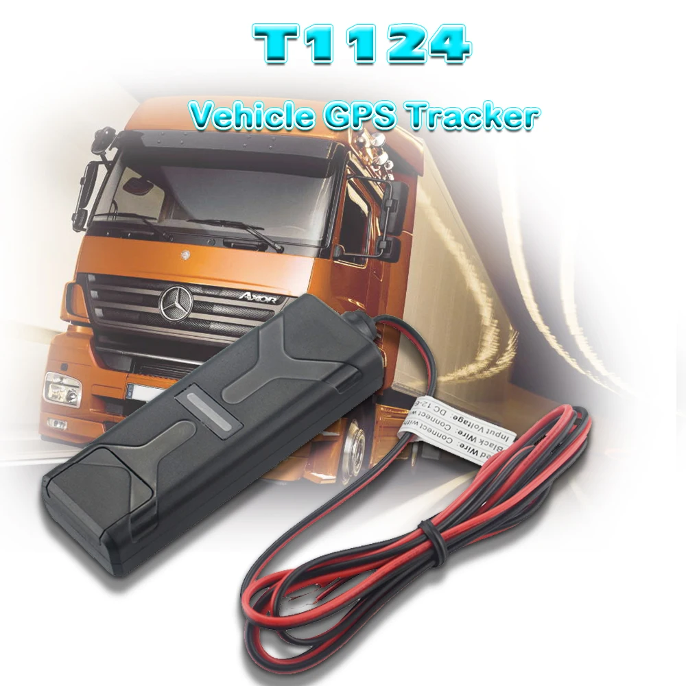 Автомобильный gps трекер T1124 IPX7 водонепроницаемый локатор мгновенный вызов