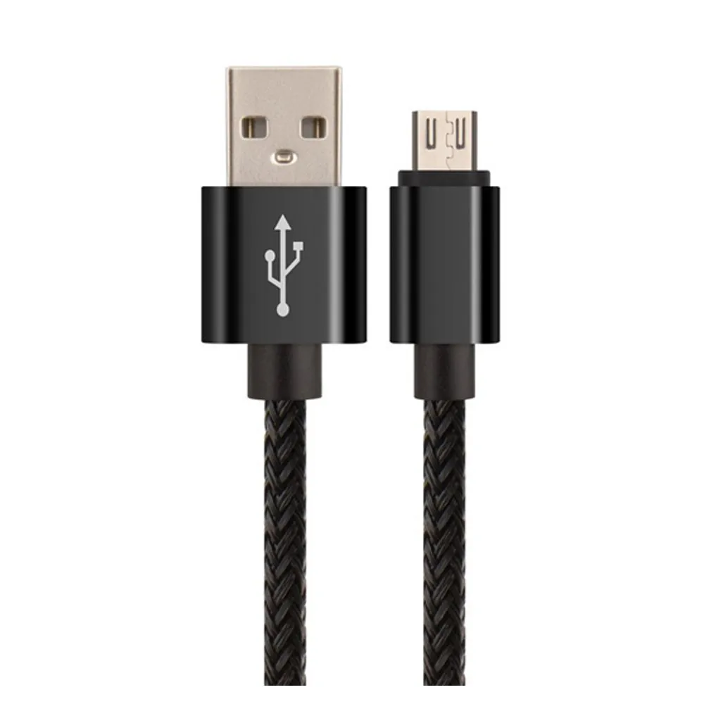 1M Micro usb cable 2A Braided Aluminum fast charging For Samsung Galaxy S7 for huawei Android Mobile Phone | Электроника