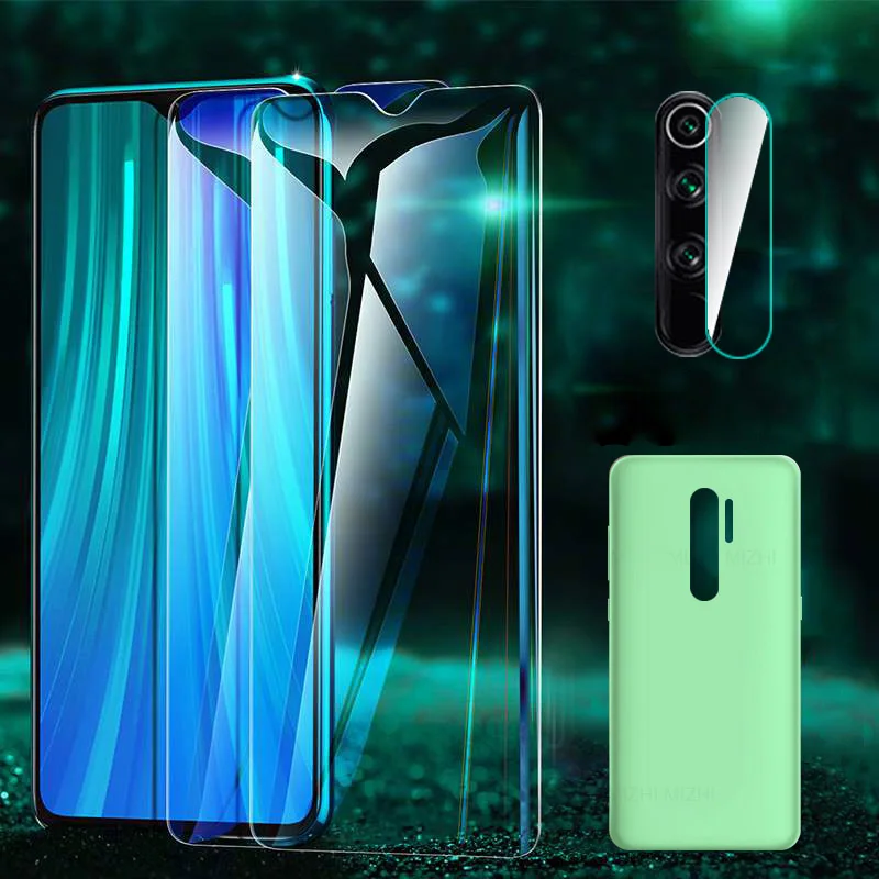 Чехол 3 в 1 + стекло для камеры xiaom redmi note 8 7 pro Защитное экрана Note 7a | Мобильные