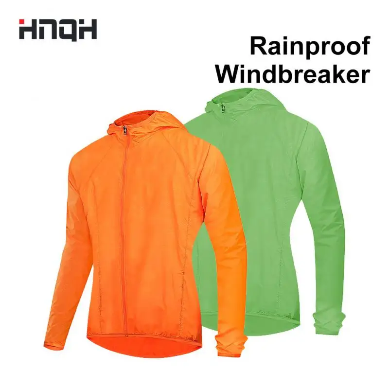 

HNQH Outdoor Ultra-Light Cycling Jacket Anti-Uv Suncreen Outwear Mtb Bike Rainproof Windbreaker Mens Jacket Mountain Bicycle