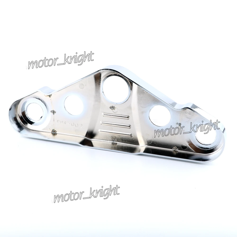 Хром ABS передняя вилка опускание тройной дерево верхний зажим Крышка для Honda 2003 2009