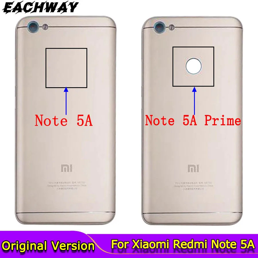 

Warranty New Housing for Xiaomi Redmi Note 5A Back Cover Case Battery Rear Door Note5A For Xiaomi Redmi Note 5 Battery Cover