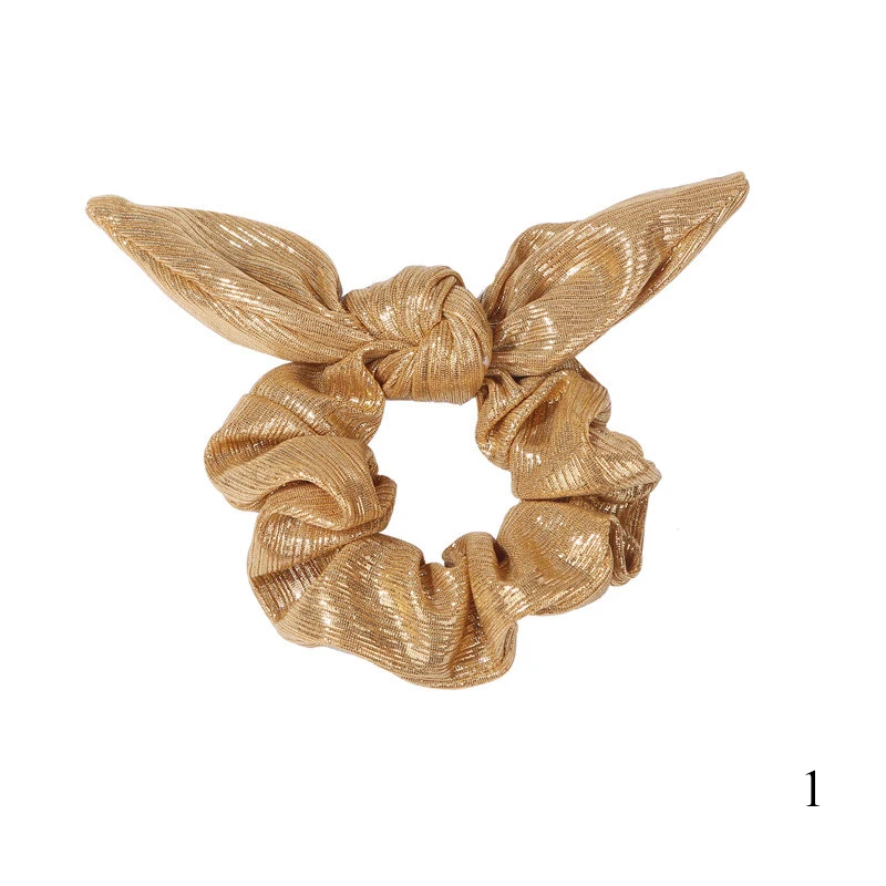 Эластичные резинки для волос с красным золотым металлическим кроликом