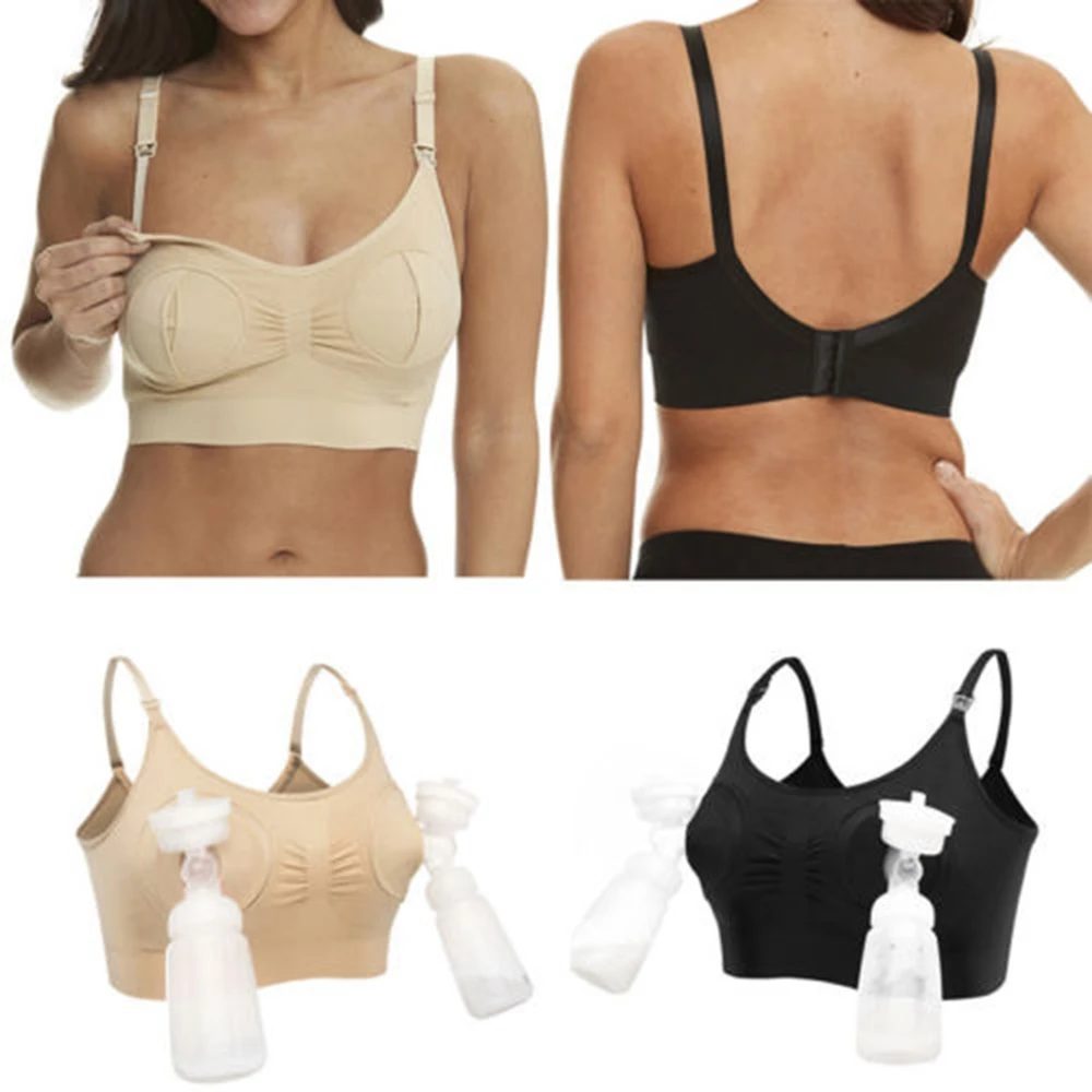 

Women Hands Free Breast Feeding Breastpump Maternity Nursing Bra