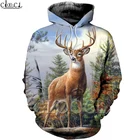 CLOOCL Прямая поставка 3D принт животных худи с оленями модная мужская толстовка на молнии толстовка унисекс Повседневная Толстовка пуловеры уличная одежда