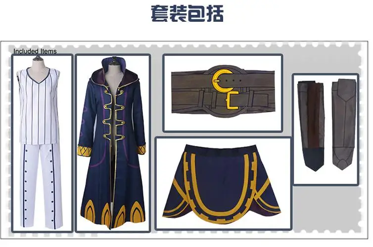 

Anime! Fire Emblem Awakening Robin Battle Suit Handsome Uniform Cosplay Costume Halloween Outfit For Women Free Shipping
