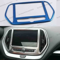 lsrtw2017 stainless steel car interior gps navigation screen frame trims for chery jetour x70 2018 2019 accessories auto