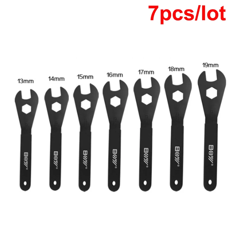 

7pcs/set Bicycle Spanner Wrench for 13mm 14mm 15mm 16mm 17mm 18mm 19mm Cone Cycle Repair Kit