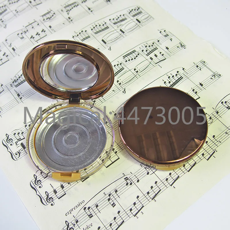 20 шт./лот пустая Косметическая Золотая емкость для теней век с алюминиевая