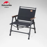 naturehike outdoor folding stool aluminum alloy backrest fishing chair camping bench portable camp chair