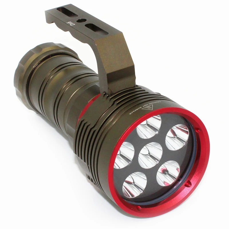 Max 6000лм портативный фонарик для дайвинга с магнитным управлением поворотный