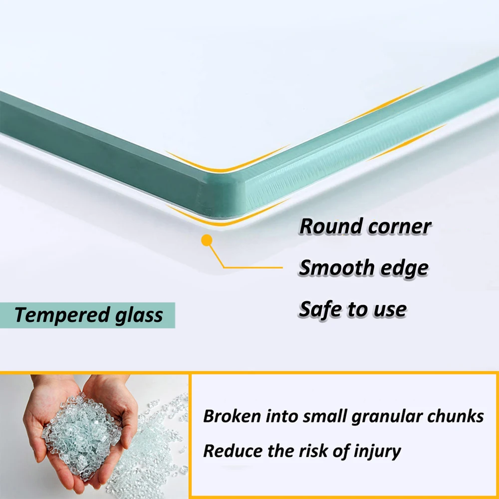 50 см прямоугольная стеклянная полка для ванной комнаты настенный органайзер
