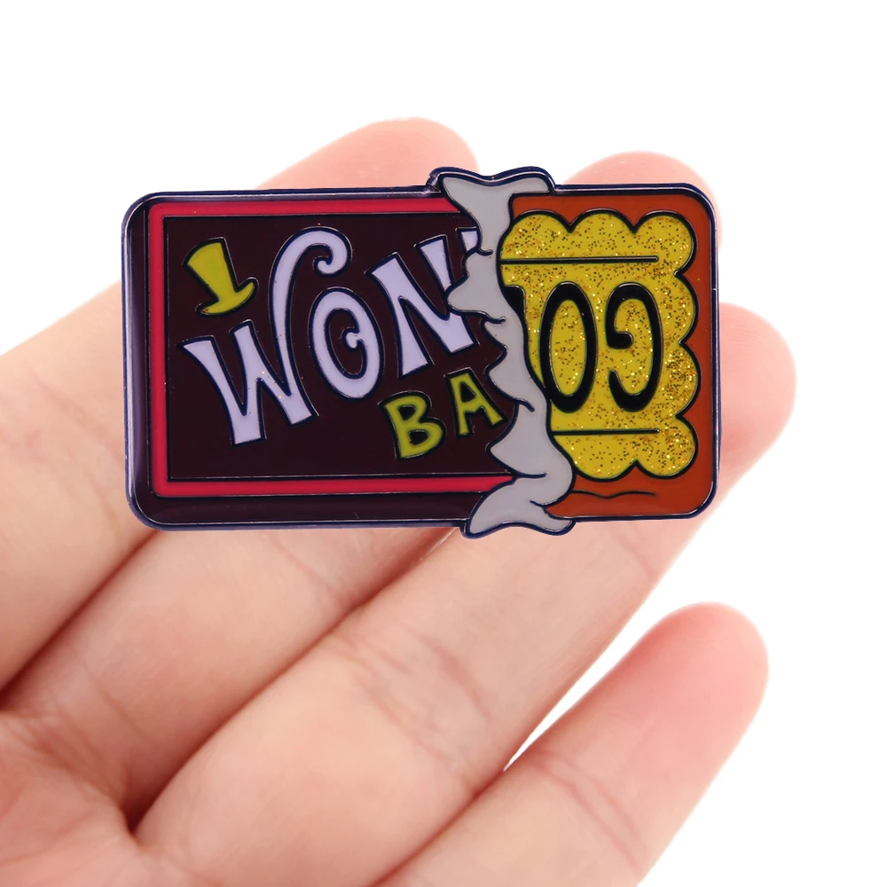 DZ1834 эмалевые заколки с изображением шоколадного билета значок для рюкзака