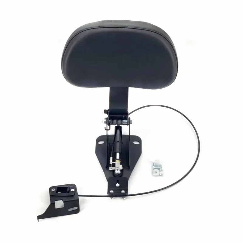

Motorcycle Black Passenger Back + Adjustable Mounting Kit for Harley Touring Electra Glide Ultra Classic Street Glide 2009-2019