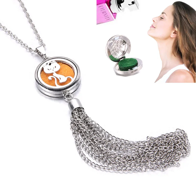 Ювелирные изделия с диффузором Цепочки и ожерелья открытые Медальоны кулон