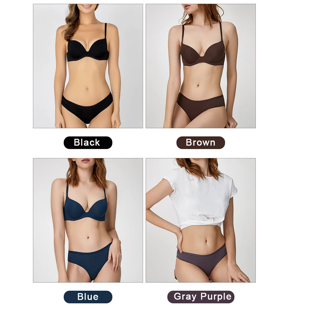 NHKDSASA Women's Sexy Bra And Panties Super Gather Everyday Bras Push Up Erotic Lingerie Set Ladies Soft Underwire Underwear Set