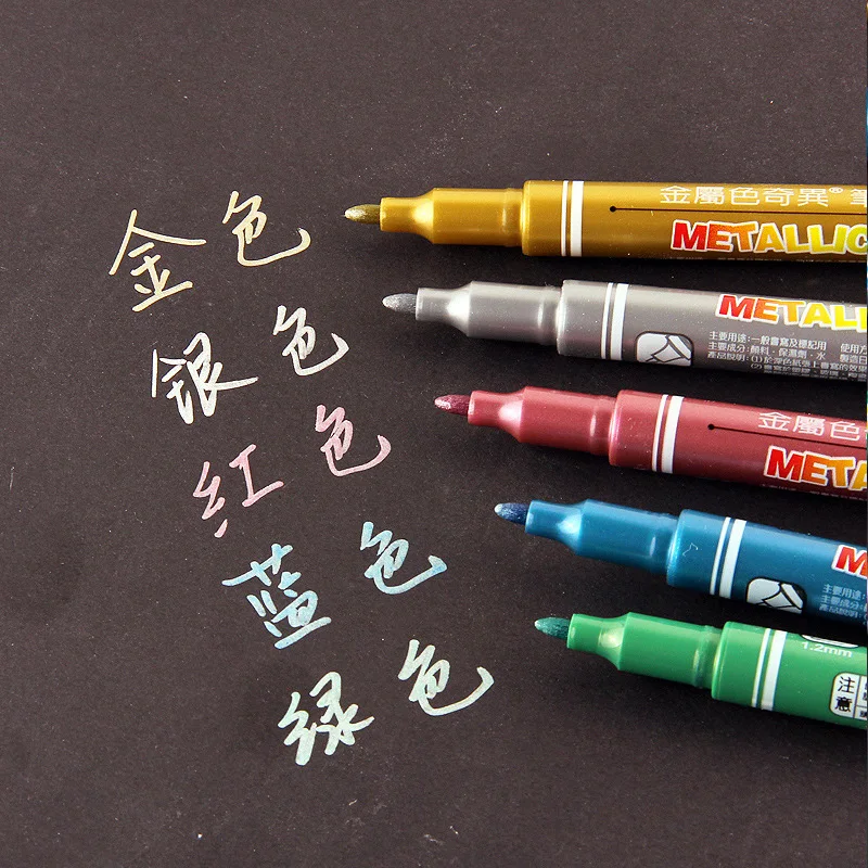 Цвета: золотистый серебристый Краски маркер на водной базовый ручка для керамики