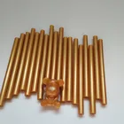 50 шт. 7x100 мм Чистый золотой термоплавкий клей карандаш металлик Золотой краски восковое уплотнение Профессиональный для электрического клеевого пистолета ремесло ремонт