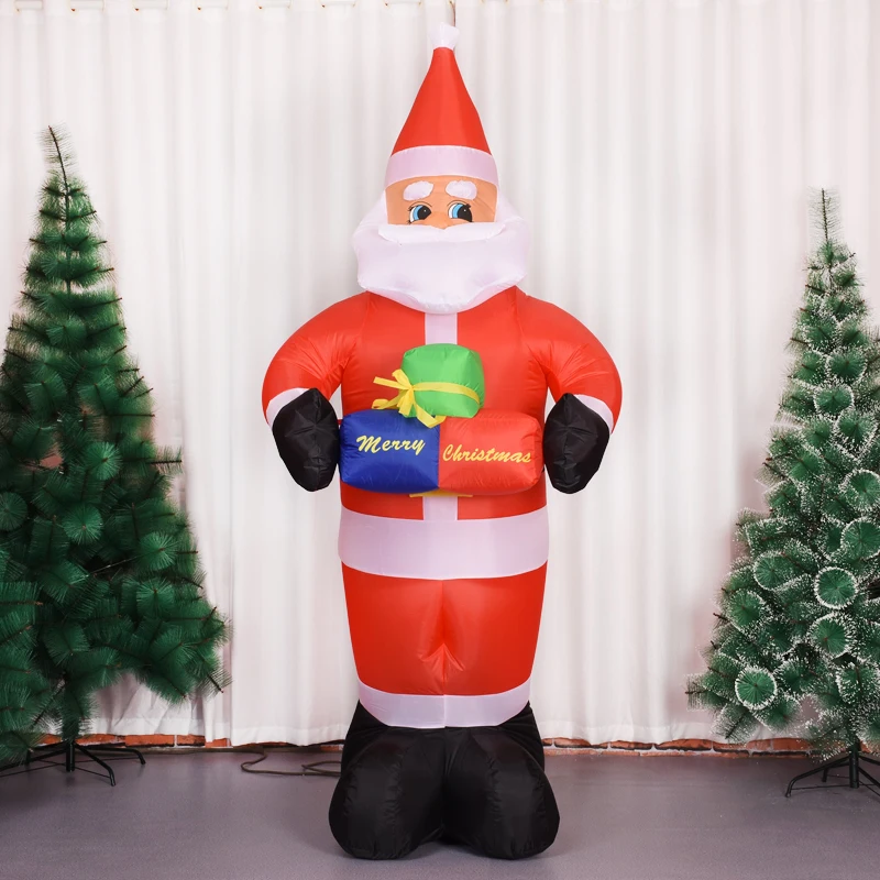 

Home Decort Inflatable Toys 2.1m Cartoons Christmas Decorations LED Lights New Year Santa Claus Christmas Decorations For Home