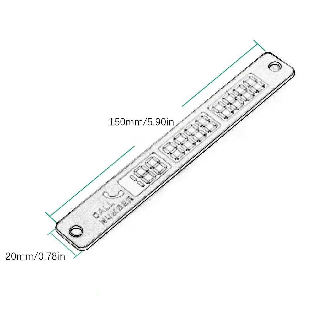 

Universal Car Luminous Temporary Parking Card Sucker Night Phone Number Card Plate for Car Stop Parking Sign Notice Number