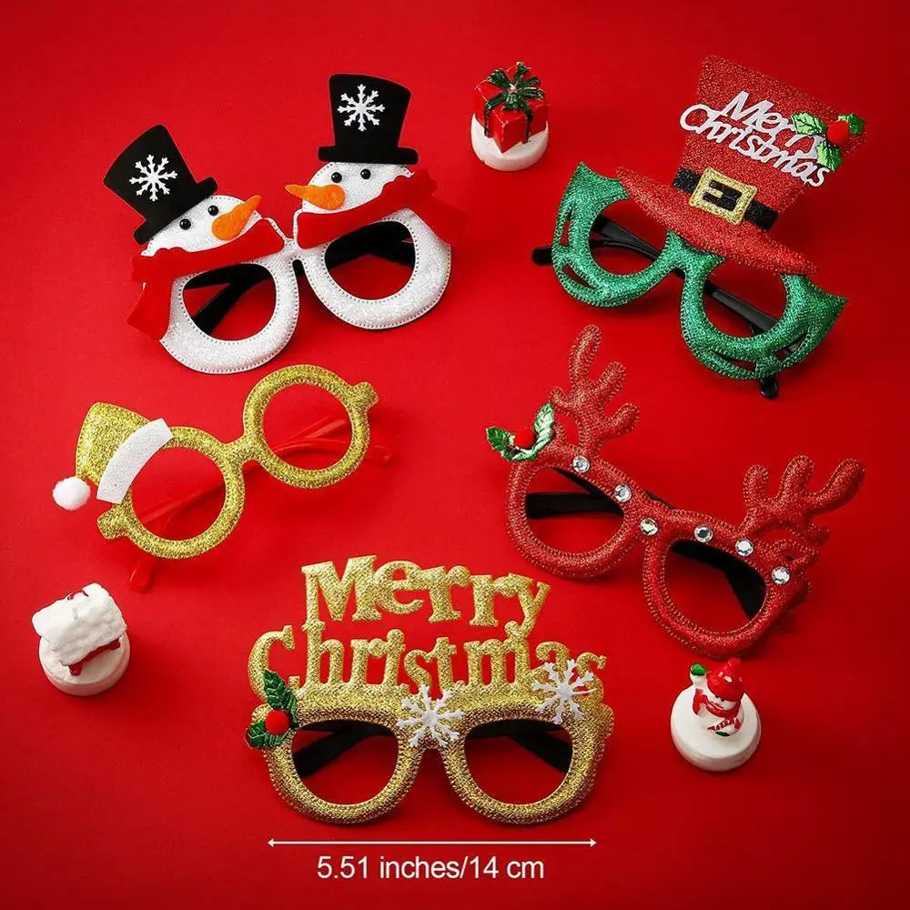 

1 Pcs Christmas-themed Glasses Eyeglass Frames Decoration Supplies Interesting Eyeglasses for Christmas