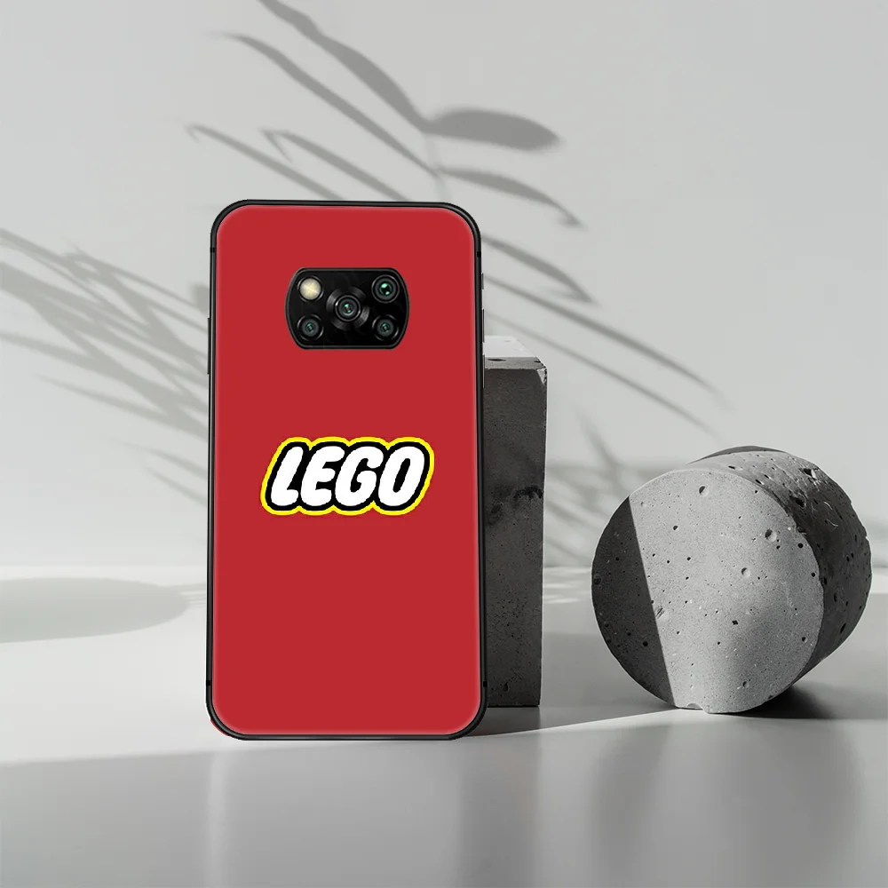 

LEGOs Phone case Cover Hull For Xiaomi Mi A2 A3 8 9 9T Note 10 Se Lite Pro black Coque Trend Prime 3D Cover Soft Hoesjes
