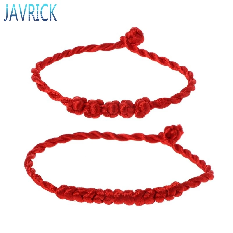 Плетеный браслет Kabbalah с красной нитью для защиты от удачи сглаза JUL3|Браслеты