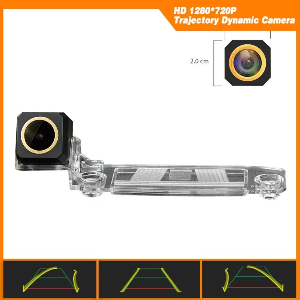 HD 1280x720p Золотая камера резервная траектория динамическая парковочная линия для