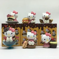 hellokitty boxed hand office toy chocolate second generation kitty cat suit model decoration ornaments doll girl gift