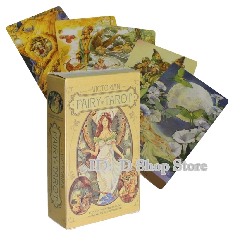 

Карты-Таро викторианской сказочной сказки, карты-ораклы, колода Таро для чтения на английском языке, судьба, настольная игра, карточный мага...