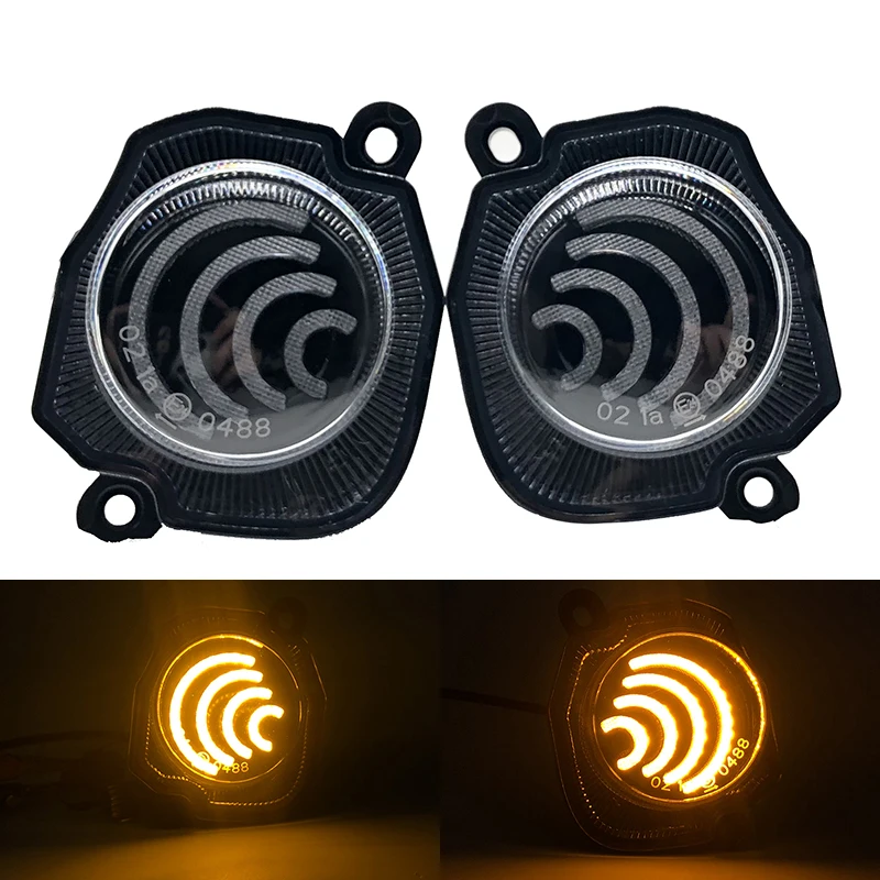 

Car Accessories Amber LED Turn Signal Lights For Suzuki Jimny 2018 2019 2020 12V Front Bumper Lights