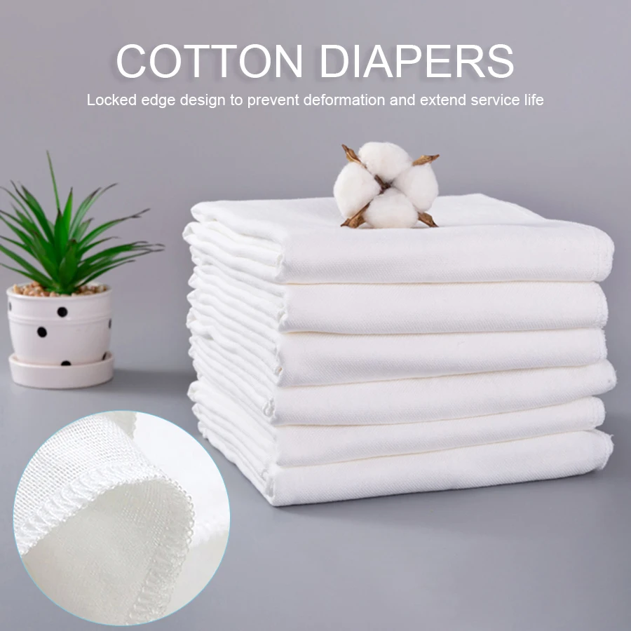 5/10pcs Reusable 100% Cotton Newborn Baby Muslin Burp Cloth Soft Gauze Nappy Squares Diaper Washable Ecological Blanket Towels | Мать и