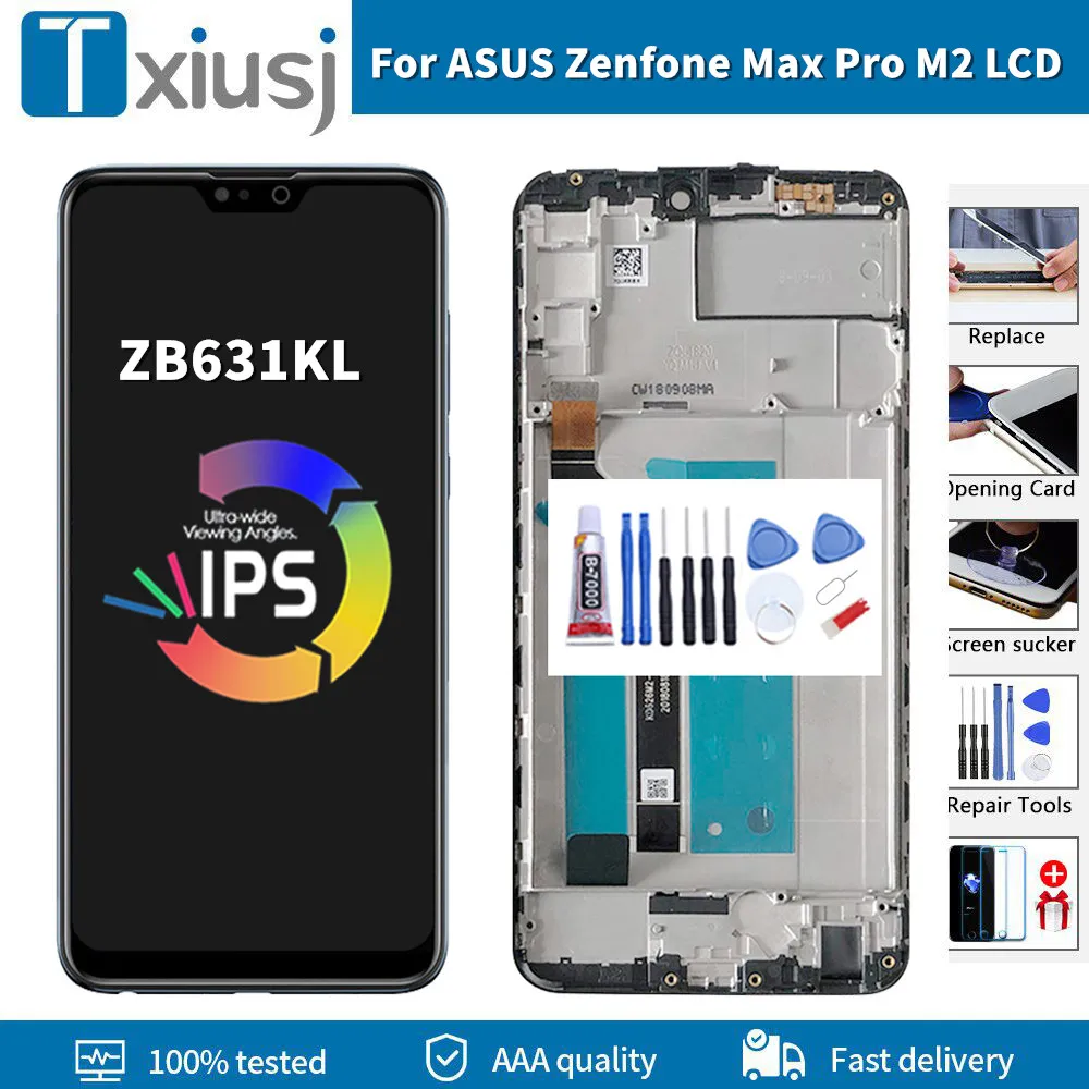 Оригинальный дисплей 6 26 дюйма для Asus ZB631KL ASUS Zenfone Max Pro M2 сенсорный ЖК-экран