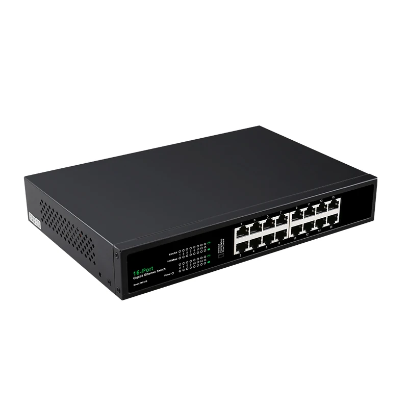 16  10/100/1000 /   RJ45 VLAN Ethernet-  CCTV IP-