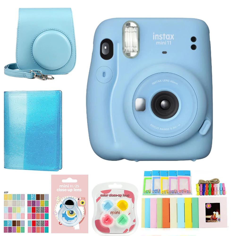 

Original Fujifilm Fuji Instax Mini 11 Instant Film Photo Camera ，20 Sheets Fujifilm Instax Mini 8/9 Films