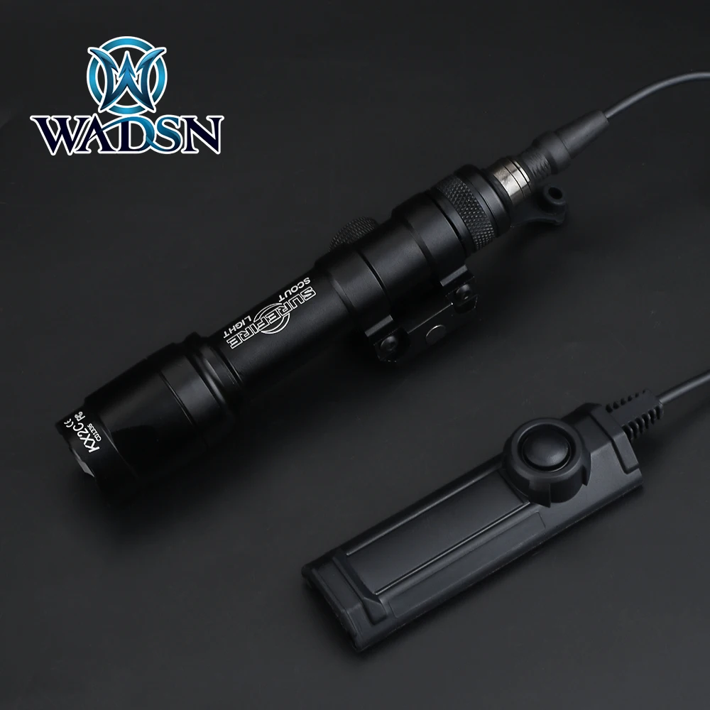 

WADSN Tactical M600 M600C Weapon Gun Light Airsoft Rifle Flashlight 340 Lumens With Dual Function Tape Switch for Picatinny Rail