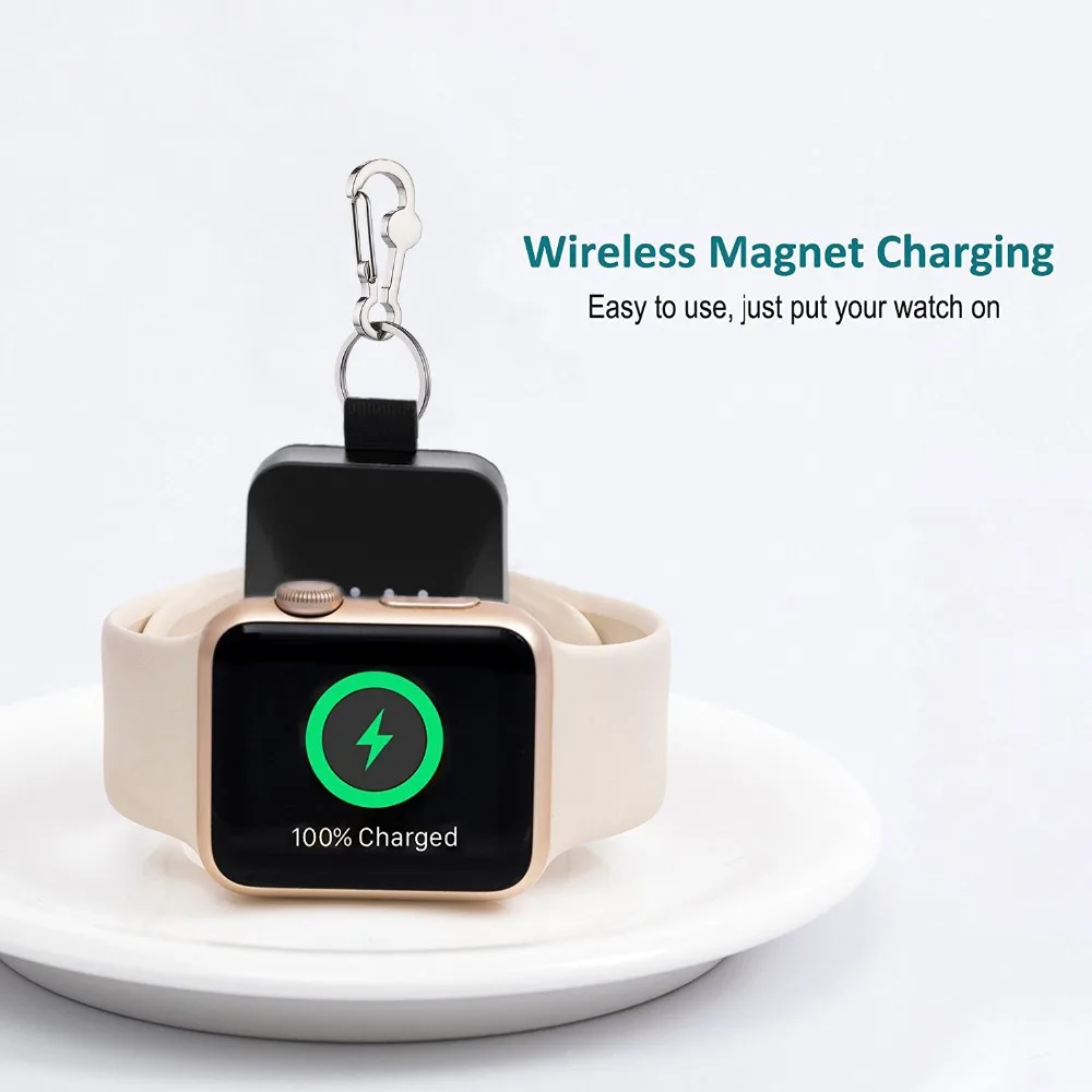 Портативное зарядное устройство для Apple Watch 5 4 3 2 1 QI Беспроводное магнитное power Bank