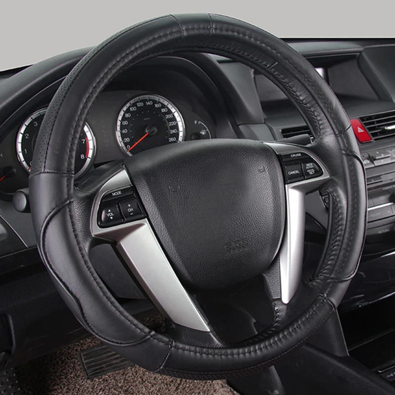 Кожаные чехлы на руль для Nissan патруль Qashqai Murano X Trail Sunny Top Fuga Cefiro Quest 15 дюймов|leather