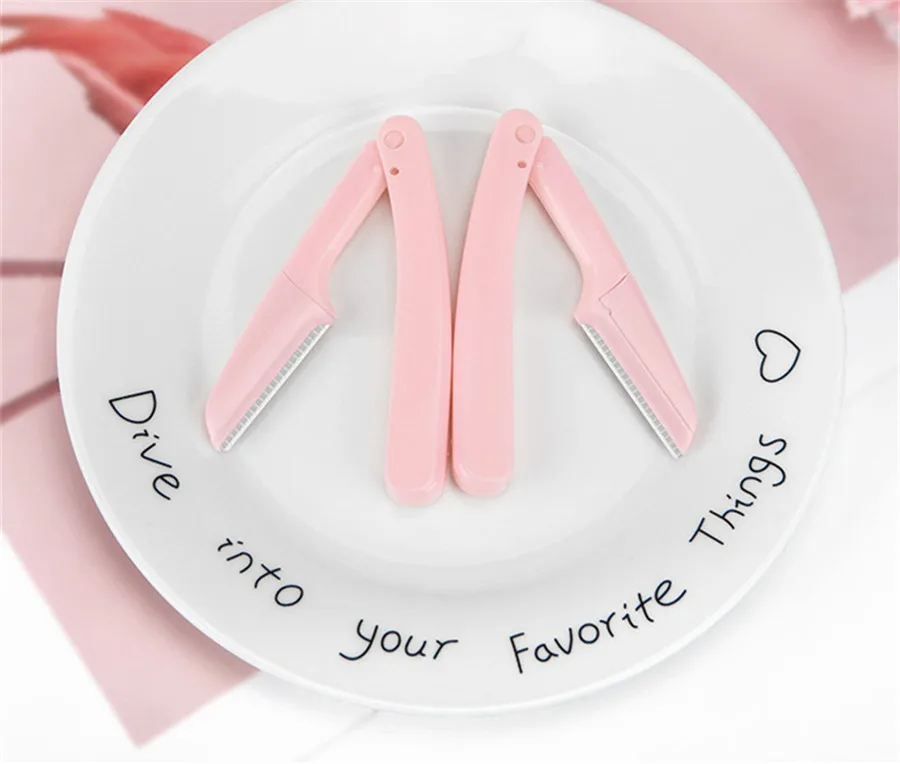 1 Piece Foldable Eyebrow Trimmer Razor of Japanese Imported Blade Beauty Makeup Body Hair Removing Tools for Women E540 | Красота и