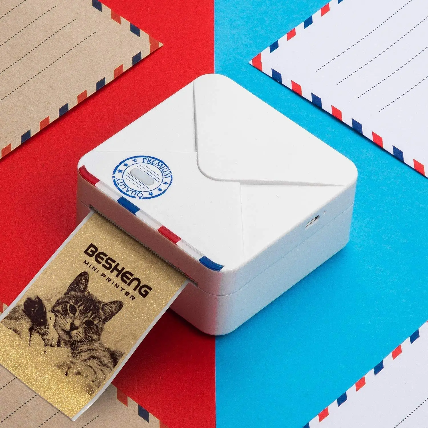 

Phomemo M02S Label Thermal Printer Portable Bluetooth Wireless Pocket Mini Handheld For Sticker Imprimante Photo 300DPI Printers