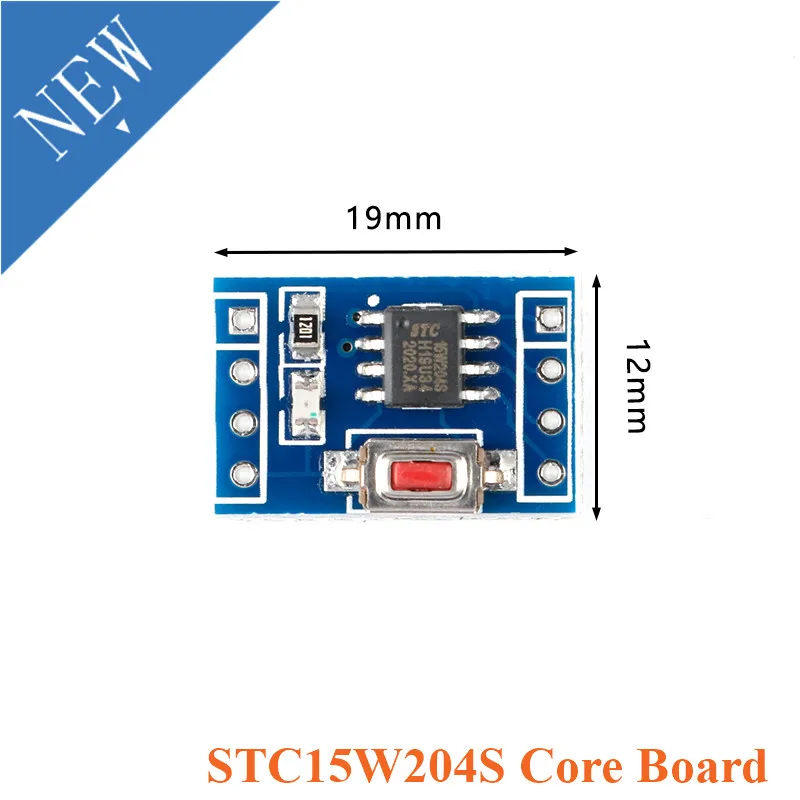 2шт STC15W204S 51 Core обучающая макетная плата модуль SCM микроконтроллер системная SOP8