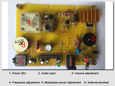 Микропроцессор волновой передатчик, AM-передатчик, радиочастота 600-1600 кГц