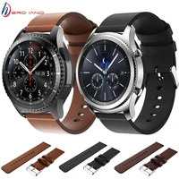 genuine leather band for samsung gear s3 frontierclassic smart watch replacement bracelet strap watchband for galaxy watch 46mm